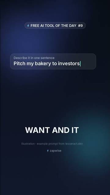 Thumbnail: Hate Making Slides? Tesseract AI Fixes It Free 🎯